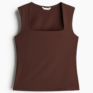 H&M Chocolate Brown Tank Top